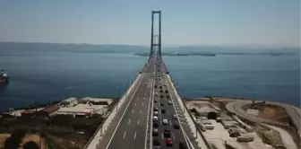 Kurban Bayramı tatilinde Osmangazi Köprüsü'nde trafik yoğunluğu