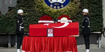 Kağıthane'de şehit olan polis memuru için tören düzenlendi