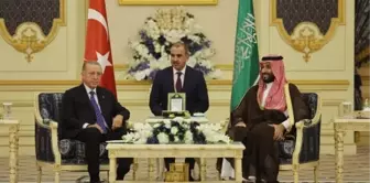 Cumhurbaşkanı Erdoğan, Suudi Arabistan Veliaht Prensi Selman ile bir araya geldi