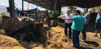 TZOB Yönetim Kurulu Üyeleri Yangın Sonucu Zarar Gören Vatandaşı Ziyaret Etti