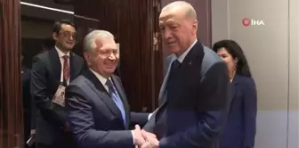 Cumhurbaşkanı Erdoğan, Özbekistan Cumhurbaşkanı Mirziyoyev ile görüştü