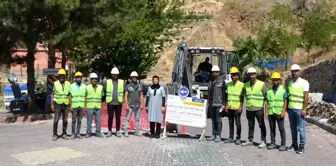 Keban'da Doğal Gaz Hattı Döşeme Çalışmaları Başladı