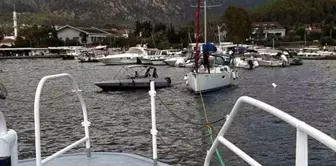 Fethiye'de sürüklenen tekne kurtarıldı