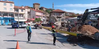 Özvatan'da doğal gaz alt yapı çalışmalarında sona gelindi