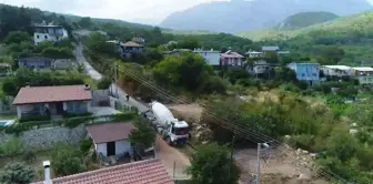 Konyaaltı Belediyesi Hisarçandır'da beton yol çalışması gerçekleştirdi