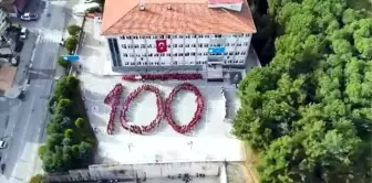 Samsun'da ilkokul öğrencileri 100. yıl koreografisi oluşturdu