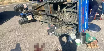 Karaman'da minibüs ile patpat motoru çarpışması: 1 ölü, 2 yaralı