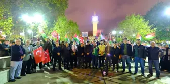 Edirne, Kırklareli ve Tekirdağ'da İsrail'in Gazze'ye yönelik saldırıları protesto edildi