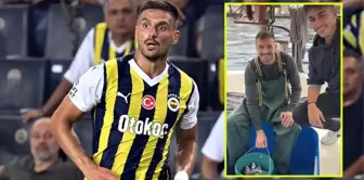 Fenerbahçe'nin Sırp oyuncusu Dusan Tadic boğazda balık tuttu