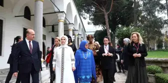 Emine Erdoğan, devlet başkanları eşleriyle Topkapı Sarayı'nı gezdi