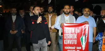 İHH İnsani Yardım Derneği Filistin'e Destek İçin Araç Konvoyu Yola Çıktı