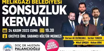 Melikgazi Belediyesi 'Sonsuzluk Kervanı' adlı şiir ve müzik programı düzenliyor