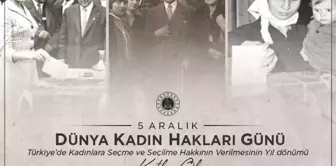 Adalet Bakanı Yılmaz Tunç, Türk kadınının seçme ve seçilme hakkını kutladı