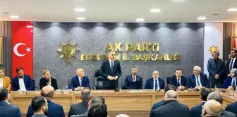 İçişleri Bakanı Ali Yerlikaya, AK Parti Erzurum İl Başkanlığını ziyaret etti