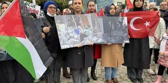 Tekirdağ ve Kırklareli'nde İsrail'in Gazze'ye yönelik saldırıları protesto edildi