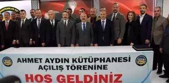 Adıyaman'da Çalışma ve Sosyal Güvenlik Bakan Yardımcısı Ahmet Aydın'ın Adının Verildiği Kütüphane Açıldı