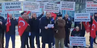 15 Temmuz Gazileri: 'Gazilerimizin Hak Ettikleri Aylıkları Bağlanana Kadar Süresiz Bakanlıklar, Meclis, Ak Parti Genel Merkezi ve Bütün Partilerin...