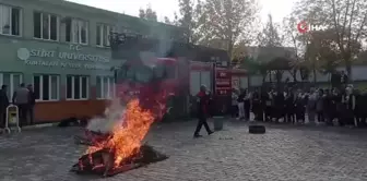 İtfaiyeden, Kurtalan MYO'da gerçeği aratmayan tatbikat