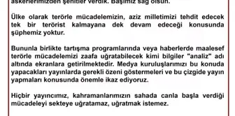 RTÜK'ten televizyonlara 'terörle mücadele' konusunda özen uyarısı Açıklaması