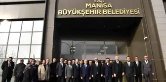 Manisa Büyükşehir Belediye Başkanı Cengiz Ergün, Binali Yıldırım'ı konuk etti