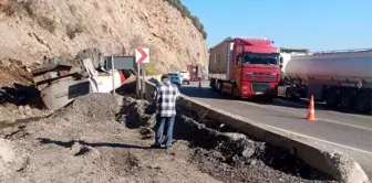 Gaziantep'te mazot yüklü tanker devrildi, sürücü hayatını kaybetti