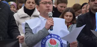 Bilecik'te Öğretmene Şiddet Protesto Edildi