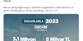 Tarım Sigortaları Havuzu'ndan üreticilere 9,2 milyar lira devlet prim desteği