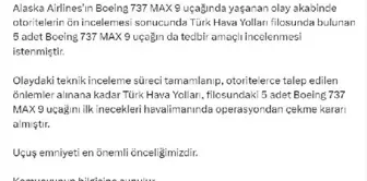 THY, Boeing 737 MAX 9 Uçaklarını Tedbir Amaçlı Yere İndirdi