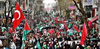 İstanbul'da 'Şehitlerimiz ve Filistin İçin Yürüyoruz' Eylemi Ümraniye'de Gerçekleştirildi