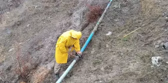 Uludere Hilal beldesinde içme suyu şebekesi onarıldı