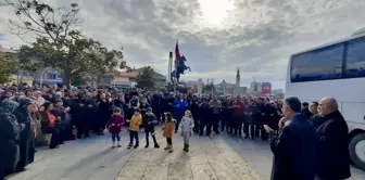 Kırşehir'de 40 vatandaş Diyanet İşleri Başkanlığı organizasyonuyla umreye uğurlandı