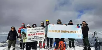 Tunceli'de Cemal Diribaş anısına Zel Dağı'na tırmanış gerçekleştirildi