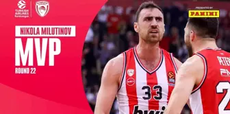 THY Euroleague'de haftanın MVP'si Nikola Milutinov oldu