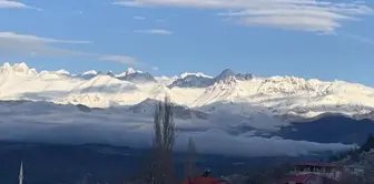 Adana'nın Aladağ ilçesinde kar yağışı