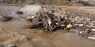 Büyük Menderes Nehri'ndeki Atıklar Sarıkemer Köprüsü'nü Tehdit Ediyor