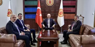 TBMM Başkanı Numan Kurtulmuş, İBB Başkan Adayı Murat Kurum'u Kabul Etti