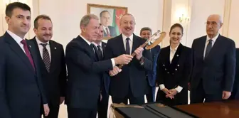 TBMM Milli Savunma Komisyonu Başkanı Hulusi Akar, Azerbaycan Cumhurbaşkanı İlham Aliyev ile görüştü