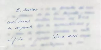 Lionel Messi'nin ilk sözleşmesi açık artırmada satışa çıkıyor