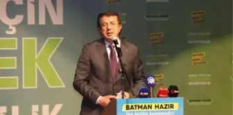 AK Parti Genel Başkan Yardımcısı Nihat Zeybekci, Batman'da aday tanıtım toplantısında konuştu