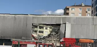 Pendik'te tadilat yapılan süpermarkette çıkan yangın büyümeden söndürüldü