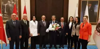 Kırklareli Valisi Birol Ekici, Vergi Haftası dolayısıyla Defterdar Satılmış Cem Öksüz'ü kabul etti