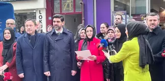 AK Parti Karabük Kadın Kolları Başkanı 8 Mart Dünya Kadınlar Günü için basın açıklaması yaptı