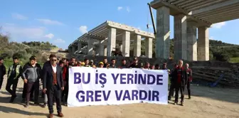 Aydın-Denizli Otoban Yolu İnşaatında Çalışan İşçiler Ücretlerini Alamıyor