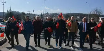 Bolu Mengen'de Şehitlere Saygı ve Doğa Yürüyüşü Düzenlendi