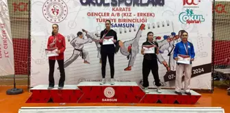 Düzceli sporcu Elif Şimal Ekizoğlu Türkiye Karate Kumite Şampiyonası'nda birinci oldu