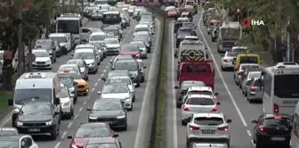 Karadeniz Sahil Yolu'nda trafik yoğunluğu