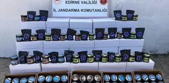 Edirne'de 1 Ton 8 Kilogram Gümrük Kaçağı Nargile Tütünü Ele Geçirildi