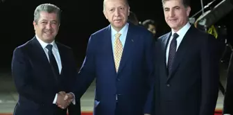 Cumhurbaşkanı Erdoğan, Irak'taki temaslarını tamamlayarak Erbil'e geldi