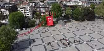 Düzce'de 104 bisikletli 23 Nisan etkinliği düzenlendi