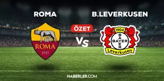 Roma Bayer Leverkusen maç özeti ve golleri izle! (VİDEO) Roma B.Leverkusen maçı özeti! Golleri kim attı, maç kaç kaç bitti?